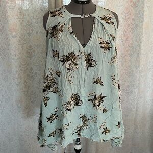 Free People Floral Sleeveless Women's Tunic Top
